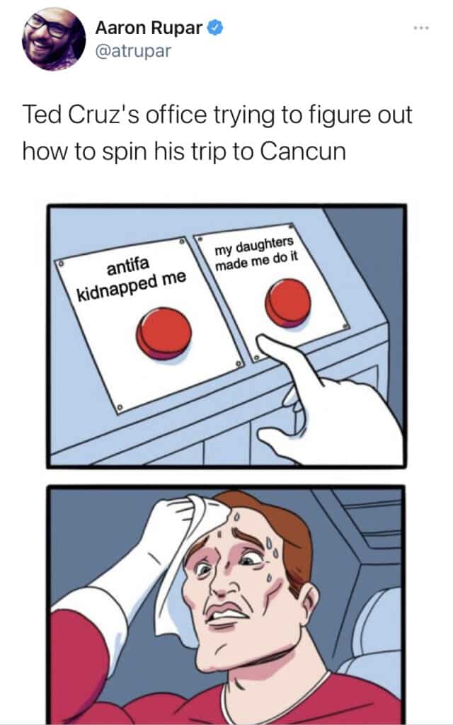 tes cruz cancun memes